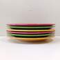 Bundle of 6 Assorted Fiesta Multicolor Dinner Plates image number 1