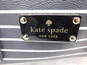 Kate Spade New York Navy White Stripe Speedy Style Bag image number 8