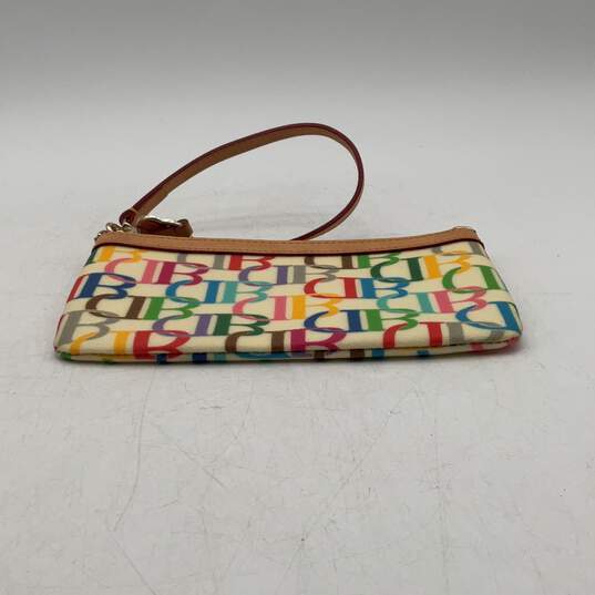 Dooney & Bourke Womens Multicolor Inner Pocket Zipper Wristlet Clutch Wallet image number 3