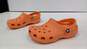 Crocs Girls Orange Clogs Size 2 image number 3
