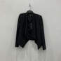 NWT Womens Abree Black Long Sleeve Front Draped Open Front Blazer Size S image number 1