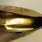 Michael Kors Scrunch Gold Leather Ballet Slippers Shoes Women's Size 9.5 M image number 8