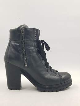 Authentic Prada Black Leather Booties W 8.5