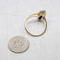14K Yellow Gold Jadeite Ring Size 6.25 - 4.2g image number 5