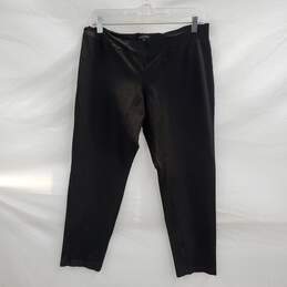Eileen Fisher Black Nylon Blend Stretch Pants Women's Petite Size PL