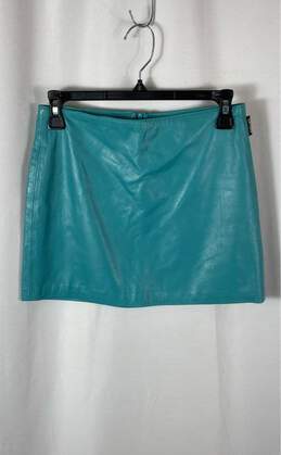 Versace Jean Couture Blue Mini Skirt - Size 38 (US 4)