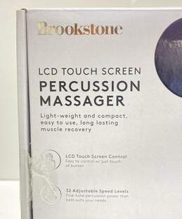 Brookstone LCD Touch Screen Percussion Massager Pink alternative image