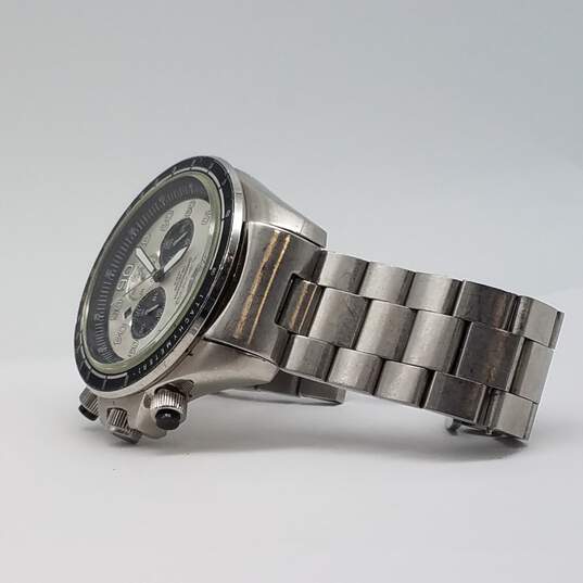Vestal ZR3015 Oversize 52mm ZR3 Chronograph Brushed Silver Watch 229g image number 5