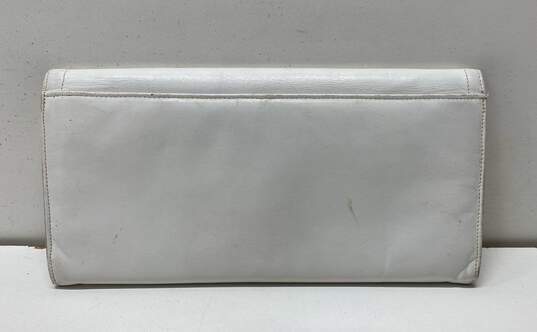 Pierre Cardin Ivory Leather Clutch Bag image number 2