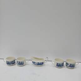 5pc Set of Churchill Blue Willow Serving Dishes