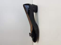 Salvatore Ferragamo Black Patent Leather Heels Size 7 Authenticated alternative image