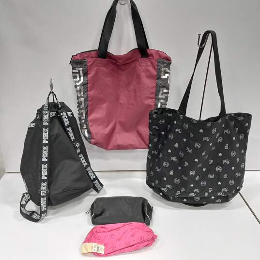 Bundle of 5 Assorted Victoria Secret Pink Bags image number 2
