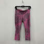 Womens Pink HeatGear Stretch Skinny Leg Pull-On Cropped Leggings Size M image number 2