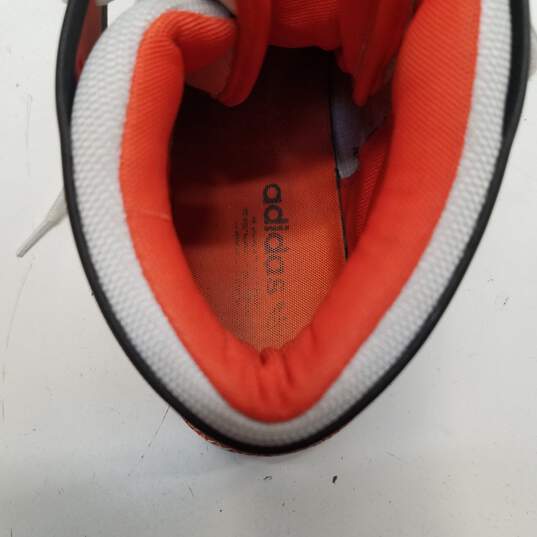 Adidas Roundhouse Mid White Orange Men's Athletic Shoes Size 12 image number 8