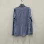 Mens Blue Long Sleeve Spread Collar Classic Button-Up Shirt Size Large image number 2