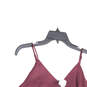 NWT Womens Purple V-Neck Spaghetti Strap Back Zip Velvet Mini Dress Size S image number 3