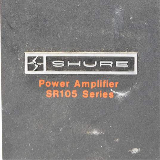 VNTG Shure Brothers Inc. SR105 Series Model SR105A Power Amplifier w/ Power Cable image number 2