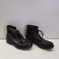 Banana Republic Black Leather Boots High Tops Men's Size 8 image number 3