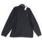 NWT Mens Black Mock Neck Long Sleeve Side Slit Pullover Sweater Size XL image number 1