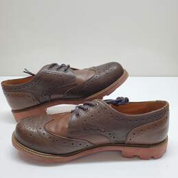John Fluevog Men's Perforated Cap-Toe Oxford Dress Shoes Size M11