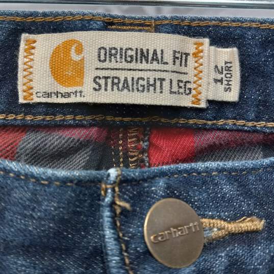Women's Blue Carhartt Jeans Size 12 image number 3