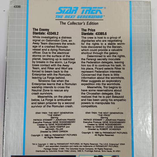 Bundle of Assorted Vintage Star Trek The Next Generation VHS Tapes image number 6