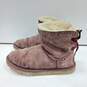 Women's Burgundy Ugg Boots Size 6 image number 1