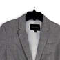 Womens Gray Long Sleeve Notch Lapel Single Breasted One Button Blazer Sz 2 image number 3