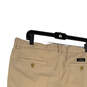 Womens Tan Pinstripe Flat Front Slash Pocket Regular Dress Pants Size 36X30 image number 4