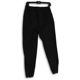 Womens Black Pleated Front Elastic Waist Ankle Zip Jogger Pants Size 6 alternative image