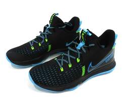 Nike LeBron Witness 5 Black Light Blue Fury Men's Shoes Size 15 alternative image