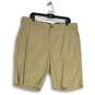 NWT Tommy Hilfiger Mens Tan Khaki Slash Pocket Flat Front Chino Shorts Size 38 image number 1