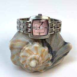 Designer Fossil ES-2283 Silver-Tone Square Analog Quartz Wristwatch alternative image