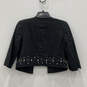 Womens Black Sleeveless Round Neck Back Zip Sheath Dress With Jacket Size 6 image number 5