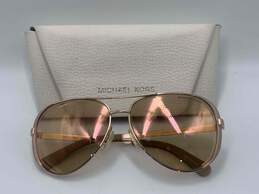 Womens MK5004 Chelsea 1017R1 Gold Tone Frame Aviator Sunglasses W-0484191-J