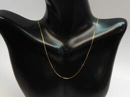 14k Yellow Gold Box Chain Necklace 2.5g