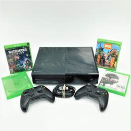 Xbox One With 4 Games & 2 Controllers Including The Walking Dead No Power Cable