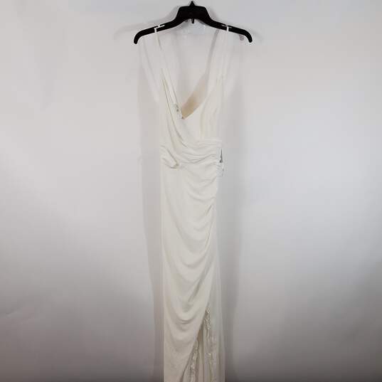 David's Bridan Women White Lace Gown Sz 14 Nwt image number 1
