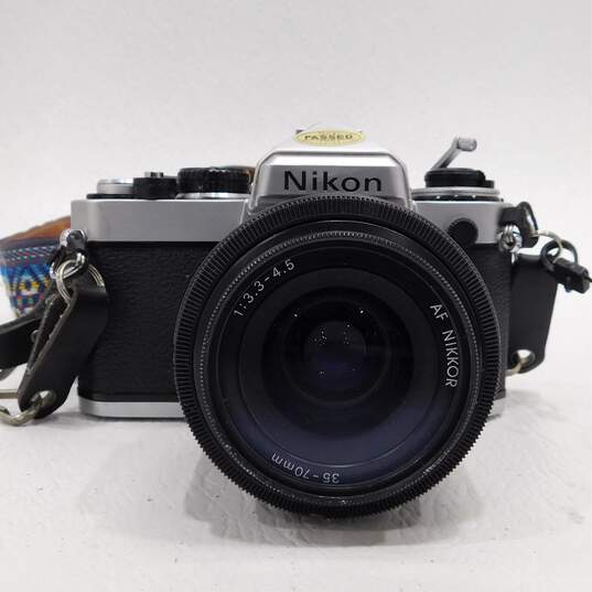 Nikon FE SLR 35mm Film Camera W/ 35-70mm Lens image number 2