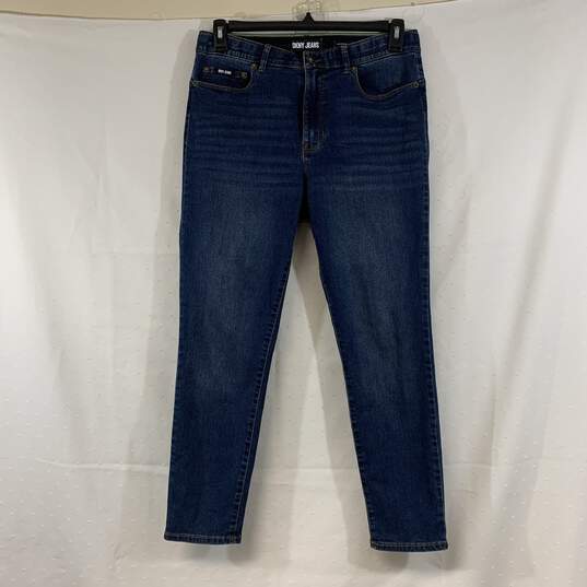 Women's Dark Wash DKNY Bleecker Shaping Skinny Jeans, 31/12 image number 1