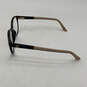 Womens VES 201 Beige Black RX Full-Rim Frame Oval Eyeglasses Frame image number 5