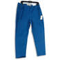 NWT Womens Blue Denim Medium Wash 5-Pocket Design Straight Leg Jeans Sz 16 image number 1