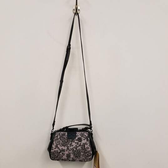 Buy the Patricia Nash Chantilly Lace Collection Crossbody Bag Black, White