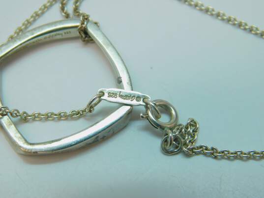 Tiffany & Co Frank Gehry 925 Torque Pendant Cable Chain Necklace image number 4