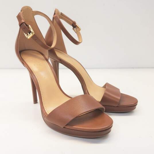 Michael Kors Leather Hutton Sandals Tan 6 image number 1