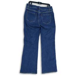 Lane Bryant Womens Blue Denim 5-Pocket Design Two Button Straight Jeans Size 14 alternative image