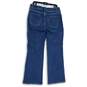 Lane Bryant Womens Blue Denim 5-Pocket Design Two Button Straight Jeans Size 14 image number 2