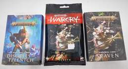 Warhammer 40K Warscroll Cards: Disciples of Tzeentch & Skaven W/ War Cry Skaven Pack