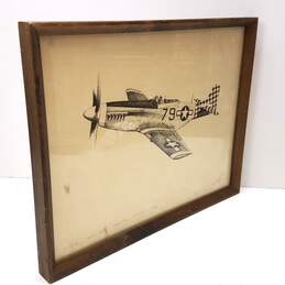 Vintage P-51D Aviation Art Limited Edition Signed  Print alternative image