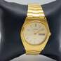 Pulsar Y143-X003 36mm WR St. Steel Gold Dial Date Men's Watch 71g image number 2